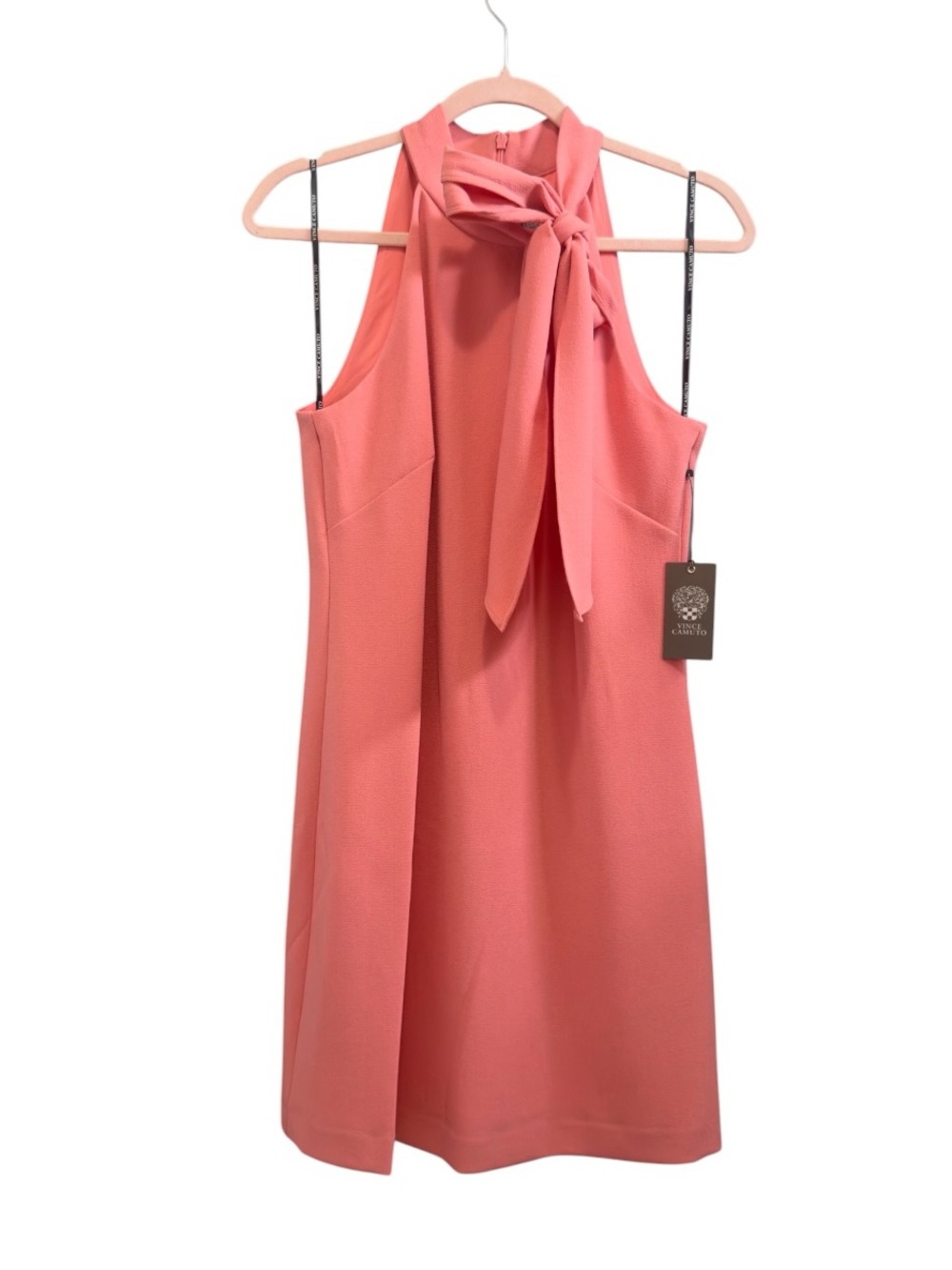 Vince Camuto Women's Sleeveless Halter Tie Neck Shift Mini Dress NWT